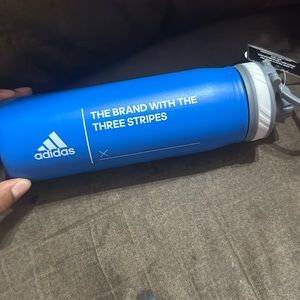 never used adidas blue water bottle